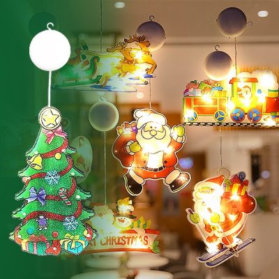 Decorațiuni de Crăciun pentru geam (4pcs) | MERRYLIGHTS