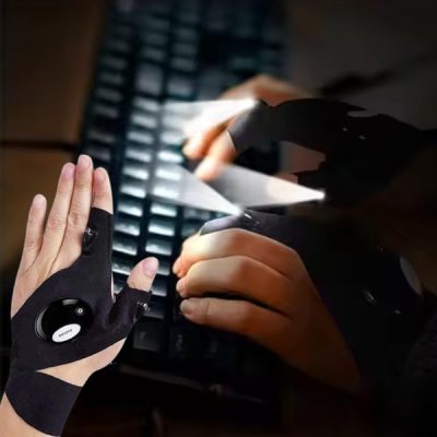 Mănuși cu lumini LED pentru spații întunecate | LEDIGLO