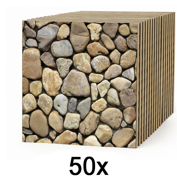 5x Tapet 3D cu imitație de piatră (10 buc) | STONEBLOCKS