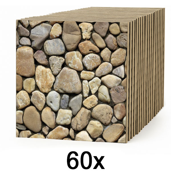 6x Tapet 3D cu imitație de piatră (10 buc) | STONEBLOCKS