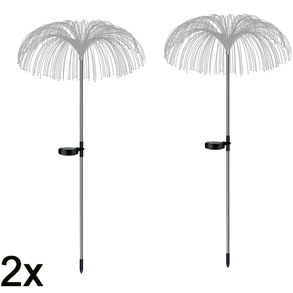 2x Lămpi solare tropicale pentru grădină | LUMIPALM