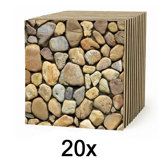 2x Tapet 3D cu imitație de piatră (10 buc) | STONEBLOCKS