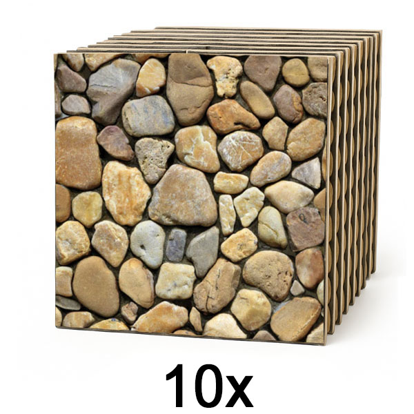 1x Tapet 3D cu imitație de piatră (10 buc) | STONEBLOCKS